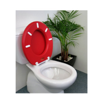 Load image into Gallery viewer, Cush'n Soft Red Padded Toilet Seat