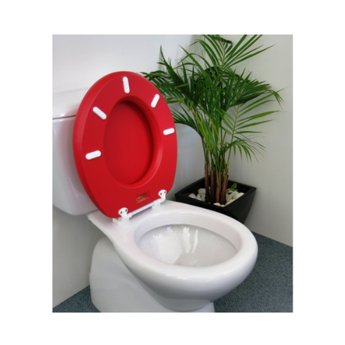 Cush'n Soft Red Padded Toilet Seat