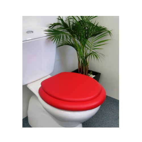 Cush'n Soft Red Padded Toilet Seat