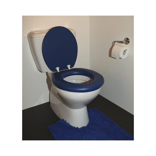 Cush'n Soft Royal Blue Padded Toilet Seat