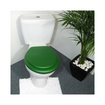 Load image into Gallery viewer, Cush'n Soft Forest Green Padded Toilet Seat