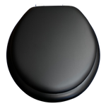 Load image into Gallery viewer, Cush'n Soft Midnight Black Padded Toilet Seat