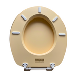 Load image into Gallery viewer, Cush'n Soft Beige Padded Toilet Seat