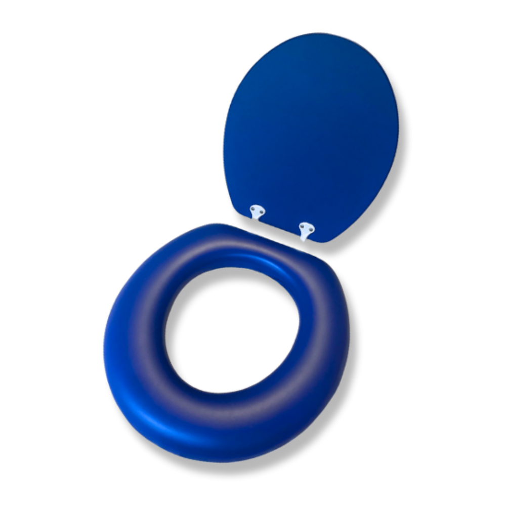 Cush'n Soft Royal Blue Padded Toilet Seat