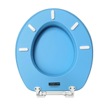 Load image into Gallery viewer, Sky Blue Padded Toilet Seat