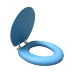 Load image into Gallery viewer, Sky Blue Padded Toilet Seat