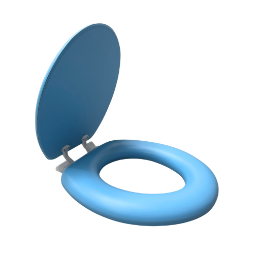Sky Blue Padded Toilet Seat