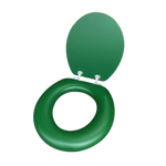 Load image into Gallery viewer, Cush'n Soft Forest Green Padded Toilet Seat