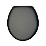 Load image into Gallery viewer, Cush'n Soft Midnight Black Padded Toilet Lid