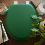 Load image into Gallery viewer, Cush'n Soft Forest Green Padded Toilet Seat