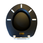 Load image into Gallery viewer, Cush'n Soft Midnight Black Padded Toilet Seat