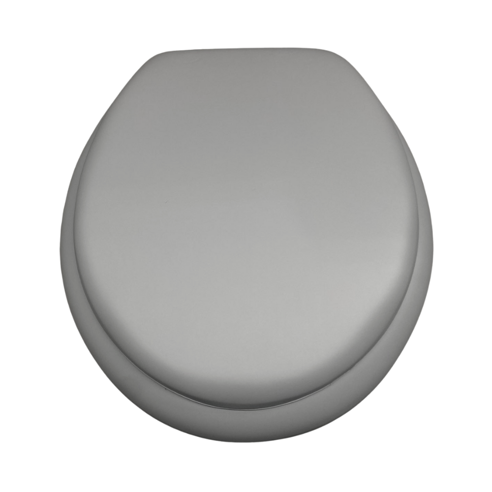 Cush'n Soft Mist Grey Padded Toilet Seat