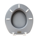 Load image into Gallery viewer, Cush'n Soft Mist Grey Padded Toilet Seat
