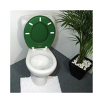 Load image into Gallery viewer, Cush&#39;n Soft Forest Green Padded Toilet Seat
