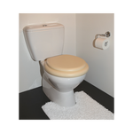 Load image into Gallery viewer, Cush&#39;n Soft Beige Padded Toilet Seat
