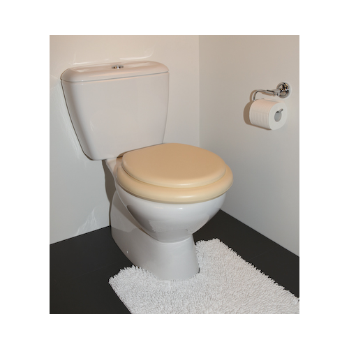 Cush'n Soft Beige Padded Toilet Seat