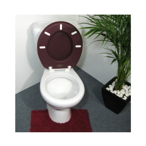 Cush'n Soft Burgundy Padded Toilet Seat