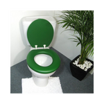 Load image into Gallery viewer, Cush&#39;n Soft Forest Green Padded Toilet Seat
