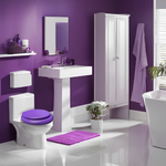 Load image into Gallery viewer, Purple Padded Toilet Seat
