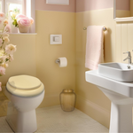 Load image into Gallery viewer, Beige Padded Toilet Seat
