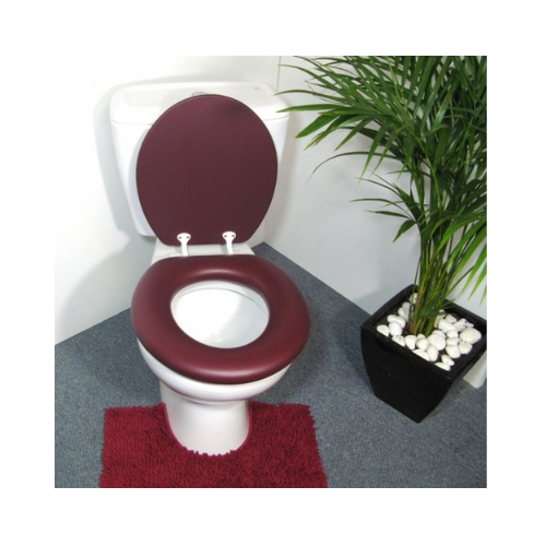 Cush'n Soft Burgundy Padded Toilet Seat