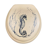 Load image into Gallery viewer, Seahorse Padded Toilet Seat
