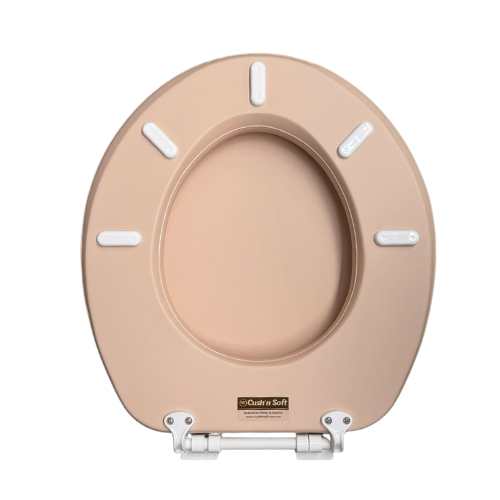 Tan floral peacock Back view