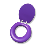 Load image into Gallery viewer, Cush&#39;n Soft Purple Padded Toilet Seat 
