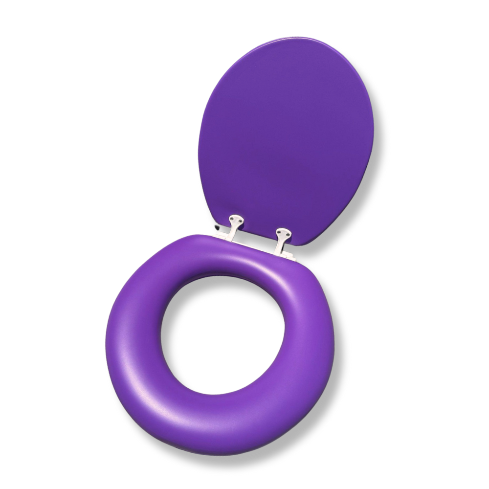 Cush'n Soft Purple Padded Toilet Seat 