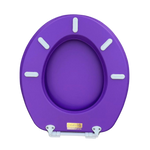 Load image into Gallery viewer, Cush&#39;n Soft Purple Padded Toilet Seat 
