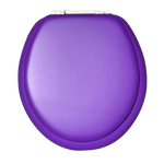 Load image into Gallery viewer, Cush&#39;n Soft Purple Padded Toilet Seat
