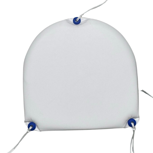 Curved Back Shower Pillow With Ties (Small)