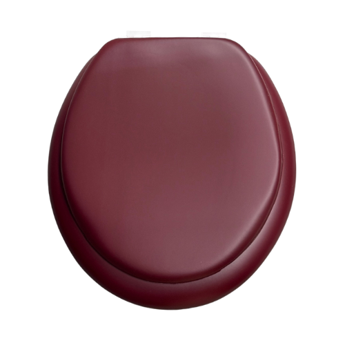 Burgundy Padded Toilet Seat