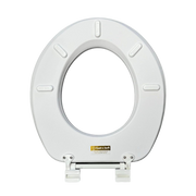 Cush'n Soft White Padded Toilet Seat No Lid 