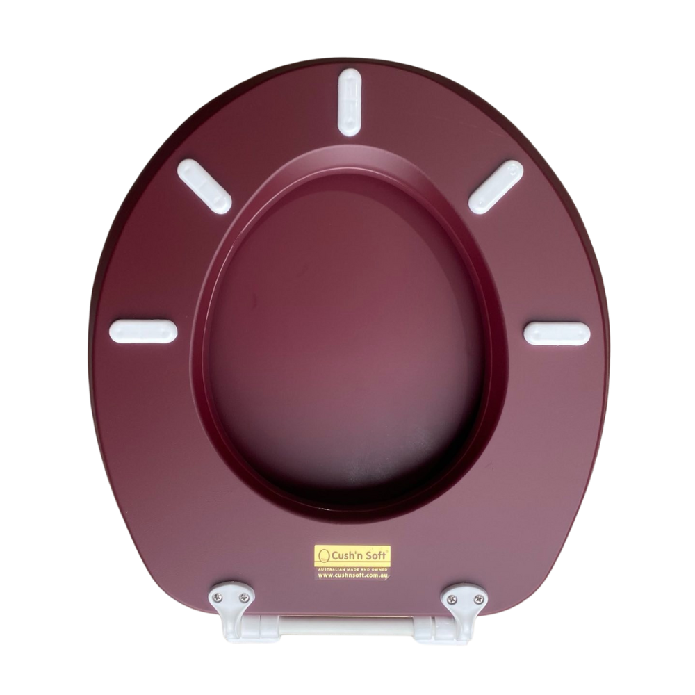 Cush'n Soft Burgundy Padded Toilet Seat