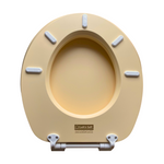 Load image into Gallery viewer, Cush&#39;n Soft Beige Padded Toilet Seat
