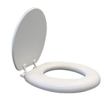 Load image into Gallery viewer, White Padded Toilet Seat
