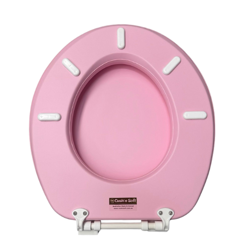 Petal Pink Padded Toilet  Seat