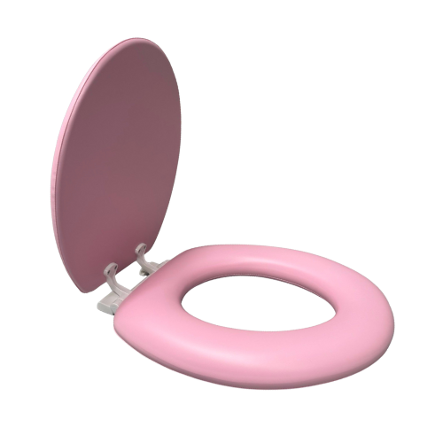 Petal Pink Padded Toilet  Seat