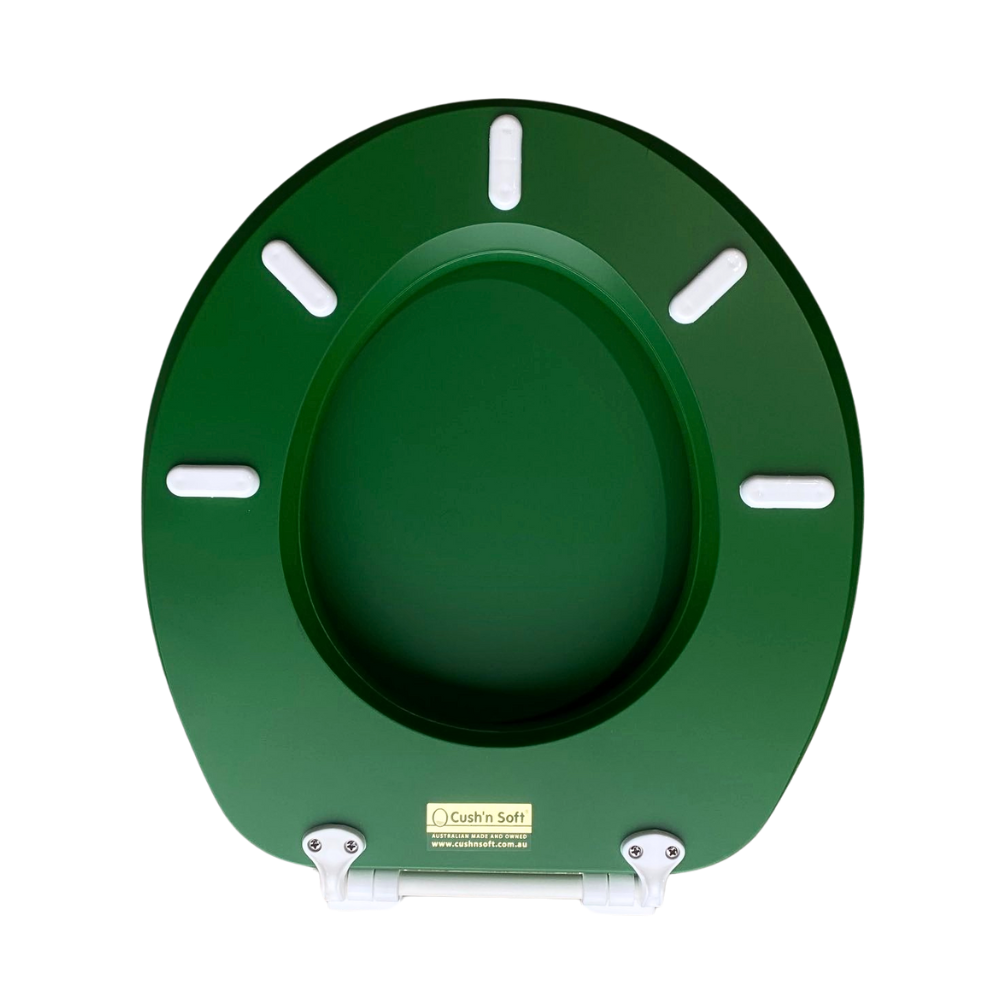 Cush'n Soft Forest Green Padded Toilet Seat