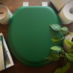 Load image into Gallery viewer, Forest Green Padded Toilet Seat
