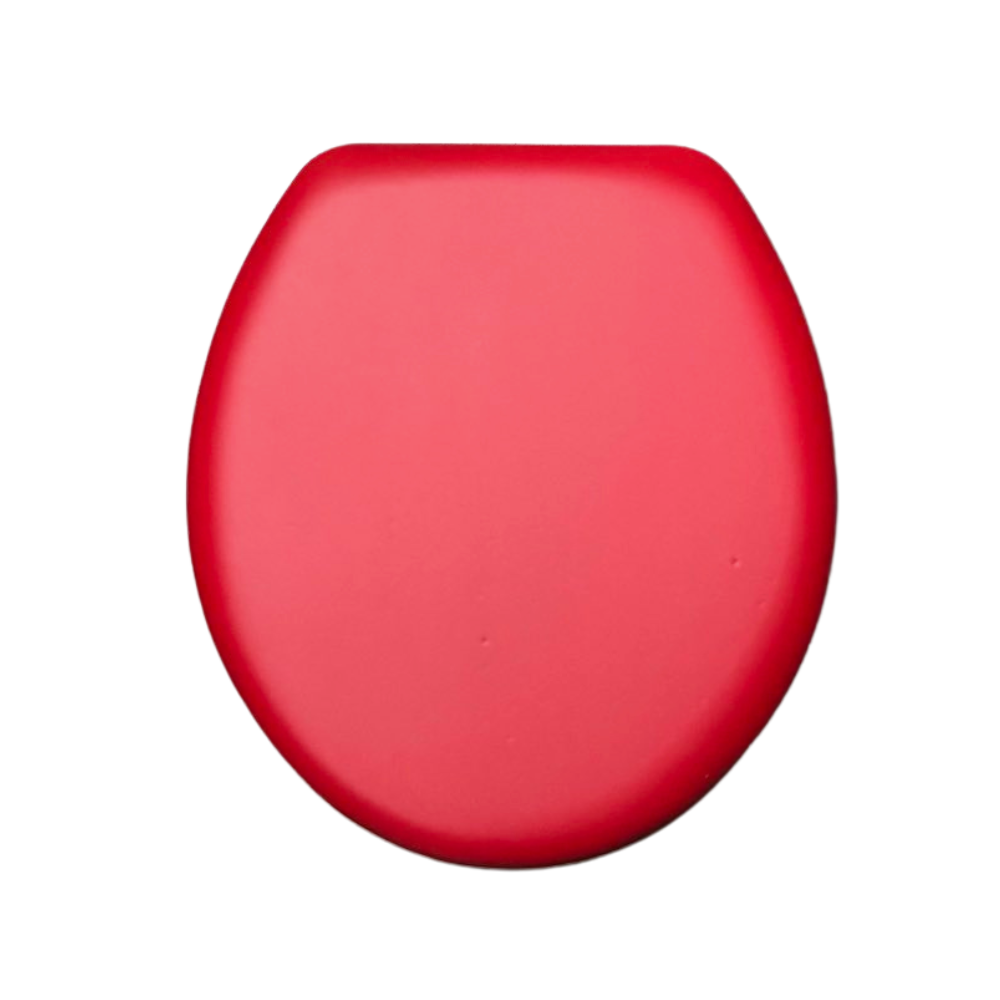 Cherry Red Padded Toilet Lid Cush'n Soft