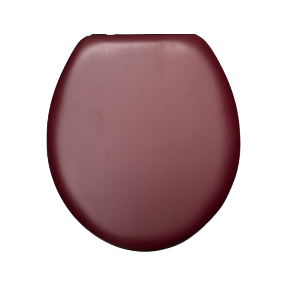 Burgundy Padded Toilet Lid Cush'n Soft