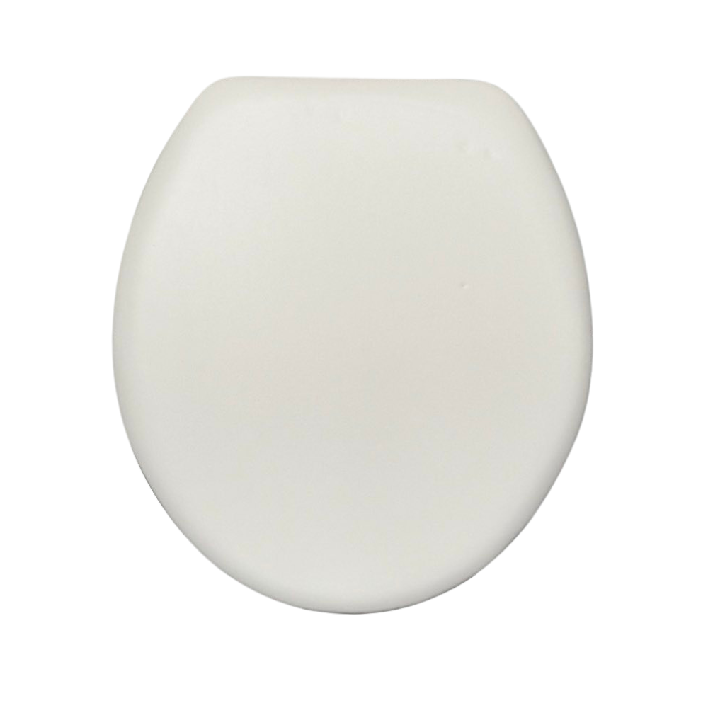 White Padded Toilet Lid Cush'n Soft