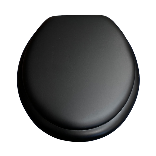 Cush'n Soft Midnight Black Padded Toilet Seat