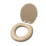 Load image into Gallery viewer, Sandstone Padded Toilet Seat
