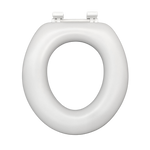 Load image into Gallery viewer, Cush&#39;n Soft White Padded Toilet Seat No Lid
