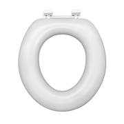 Cush'n Soft White Padded Toilet Seat No Lid