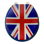 Load image into Gallery viewer, Union Jack Padded Toilet Seat
